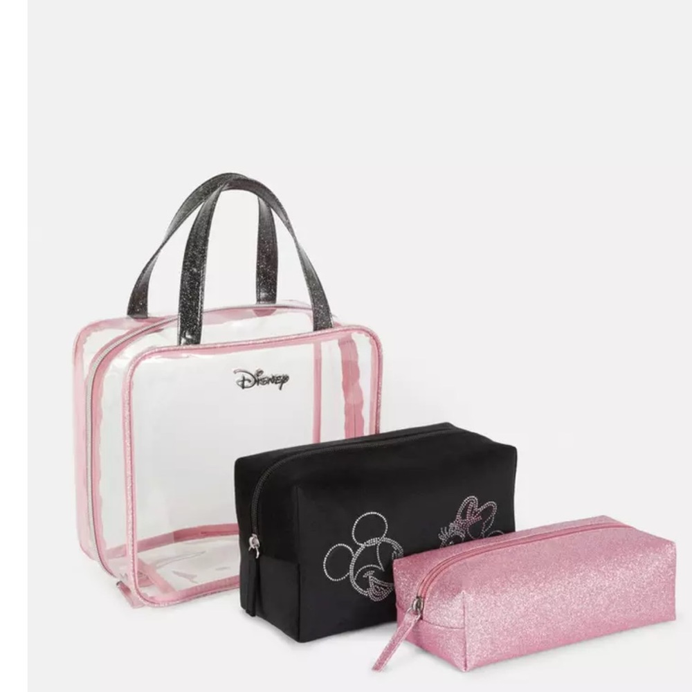 Disney three in one Minnie ,Mickey Mouse makeup cosmetic travel bag set. - Picture 4 of 15